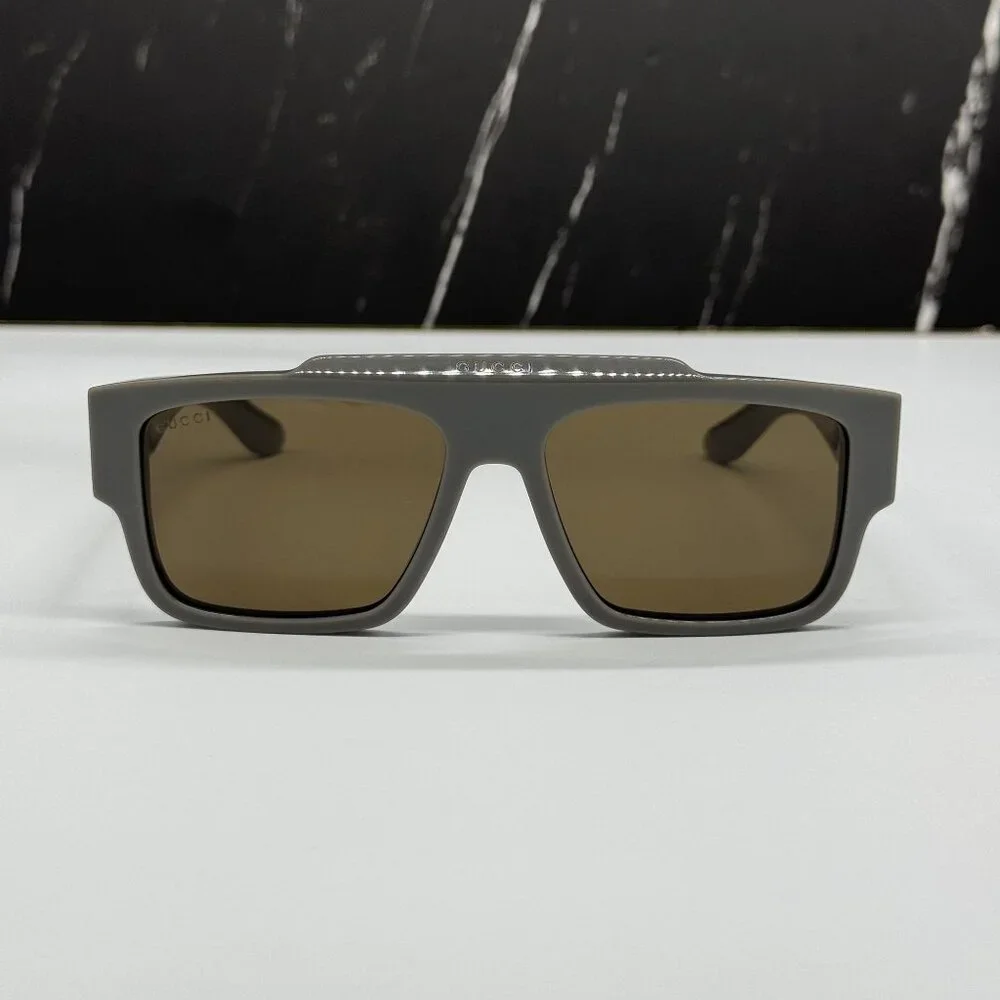 NEW GUCCI SUNGLASSES GG1460S 003 GRAY UNISEX EYEWEAR